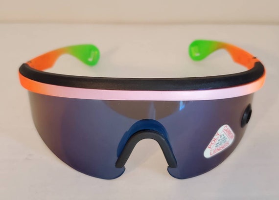 Vintage Sports Sunglasses // Blade Shades from 80… - image 4