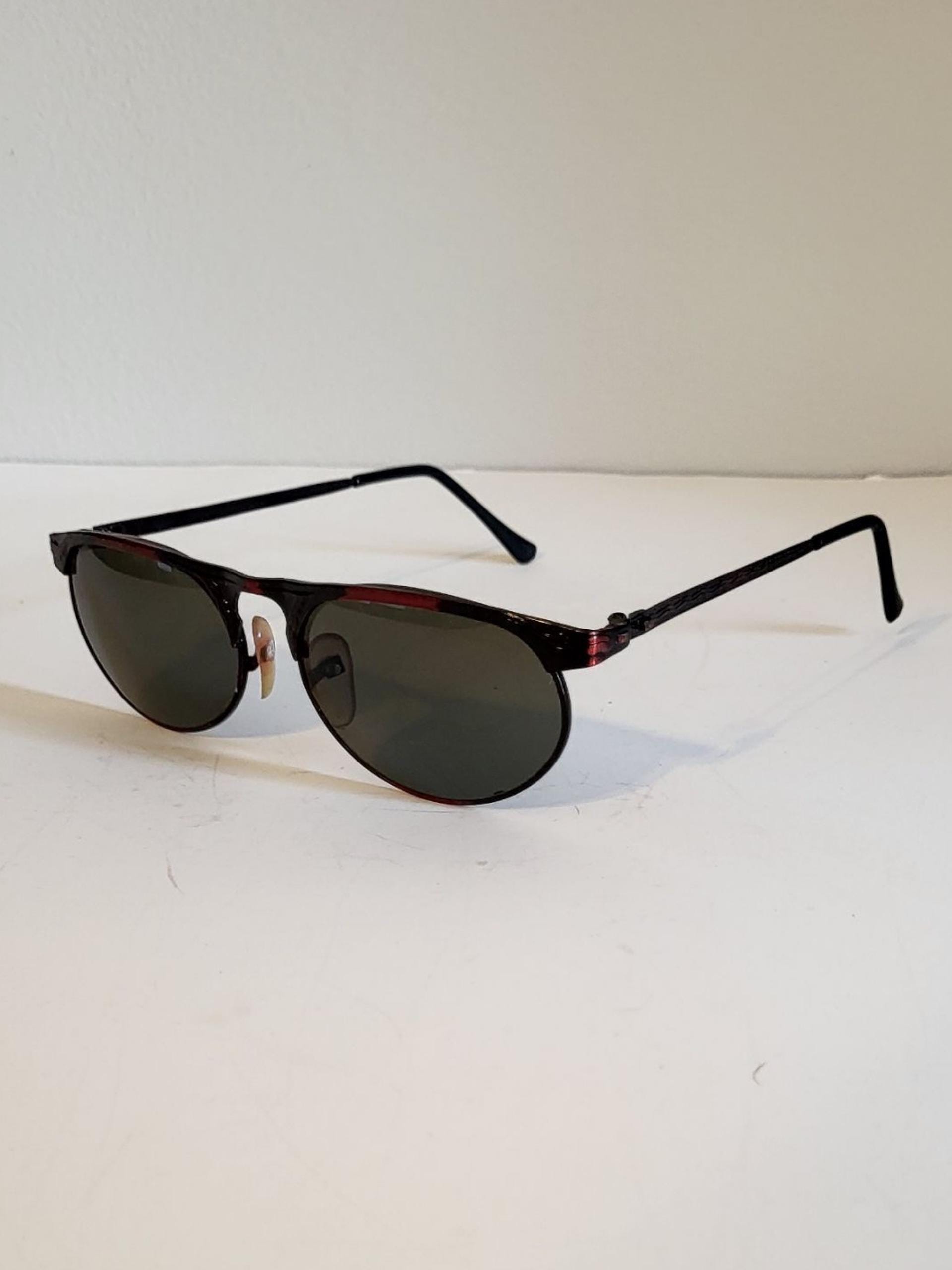Vintage Aviator Sunglasses for Small Face Narrow Double Bridge Gold Double Bridge Grandpa Metal Gradient Sunglasses with  main image 4