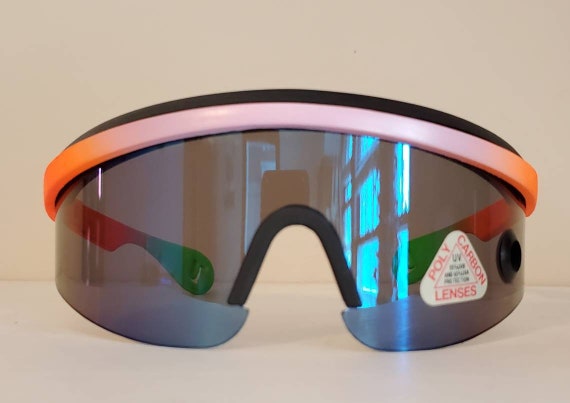 Vintage Sports Sunglasses // Blade Shades from 80… - image 2