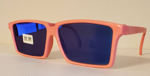 Vintage Sunglasses Dark Blue Lenses eye Spy Sunglasses That Have Mirrored Lenses on Inside on Peripherals Fun Kids Shades VTG NOS Etsy