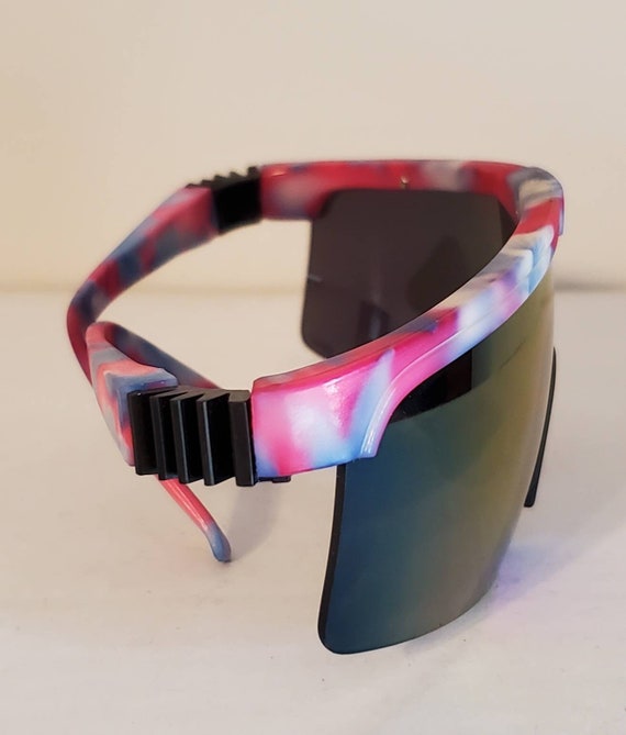 Vibrant Multicolor Sport Sunglasses Rainbow on Black Torrey Pines Sport Sunglasses | Knockaround.com main image 4