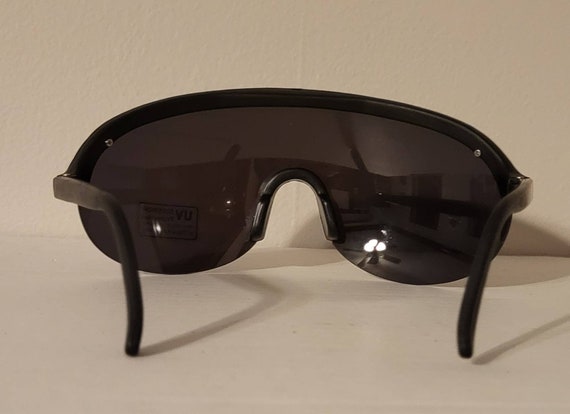 Vintage Sports Sunglasses// Big Shield Sunglasses… - image 6