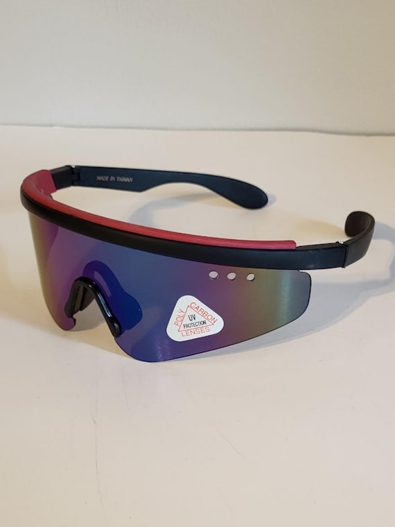 NWT True Vintage Ski/cycle wrap around sports style blade 80s sunglasses NWT Vntg 80 main image 4