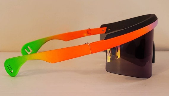 Vintage Sports Sunglasses // Blade Shades from 80… - image 5