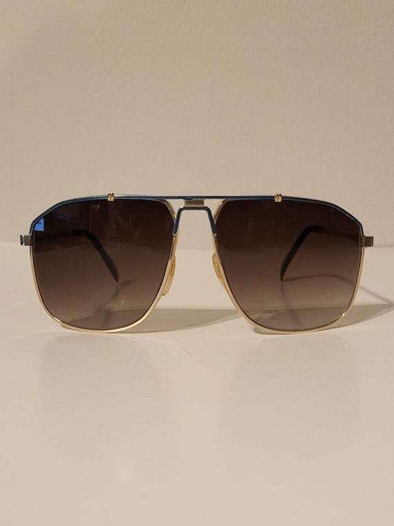 Vintage Double Bridge // Square-rectangle Aviator… - image 3