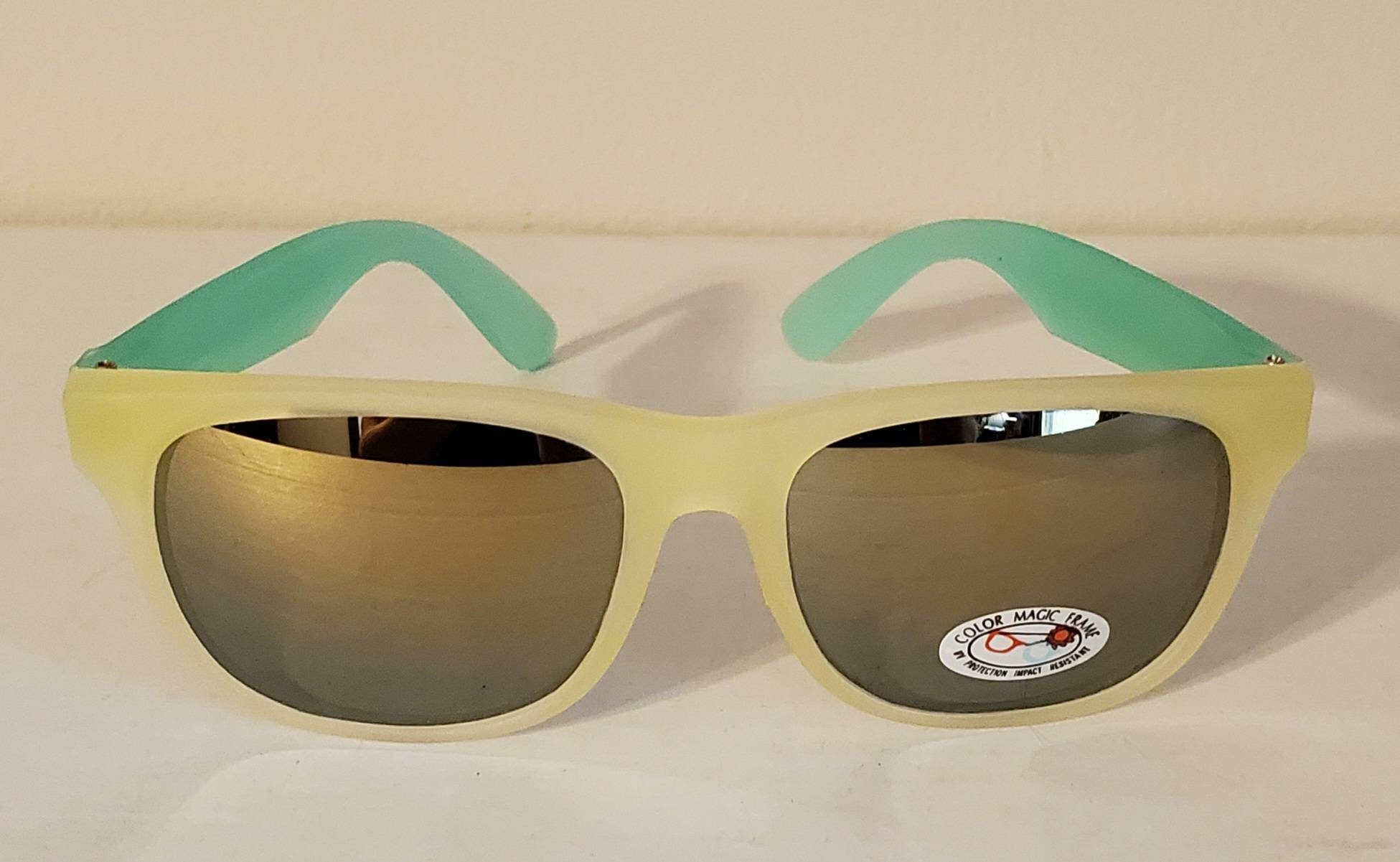 Vintage Color Changing Sunglasses // Browline Clubmaster // 90s Vintage  Retro // Beach Shades // Clear Yellow Blue // Funky Retro Hipster -   Canada