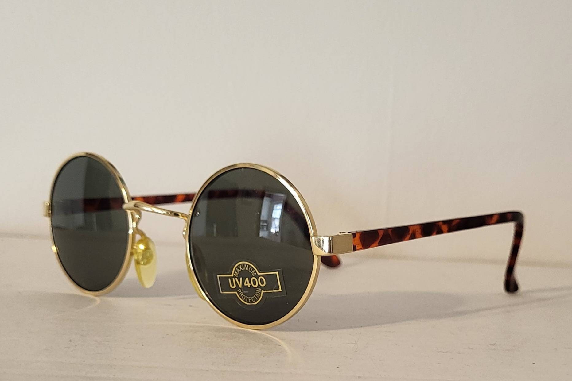 ETT:TWA Round Calico Sunglasses Shop Premium Eyewear - TBD Eyewear Pleat Eco Havana | Grey  main image 2