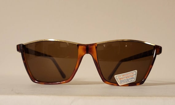 Vintage Sunglasses // square rectangle frames // … - image 2