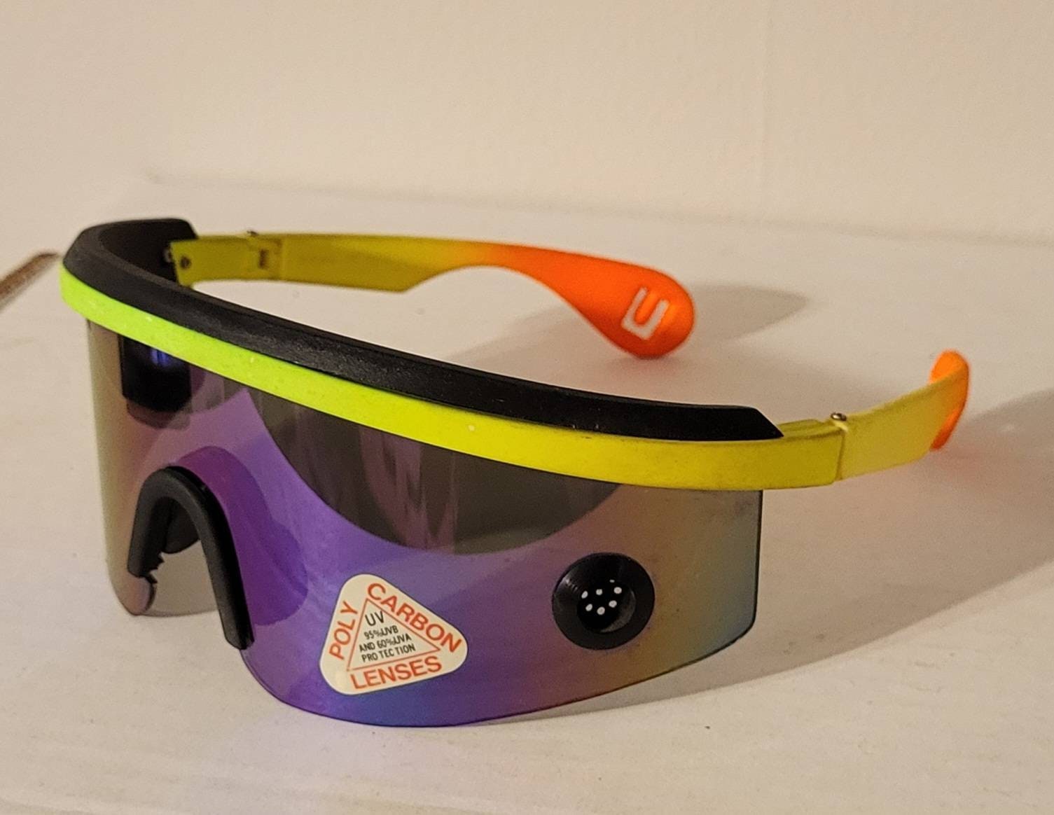 Vintage Sports Sunglasses // Blade Shades From 80s - 90s