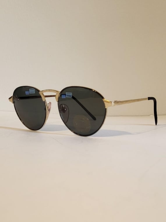 Metal Oval Frame Retro Double Bridge Pilot Glasses F 1 Pair Women main image 4