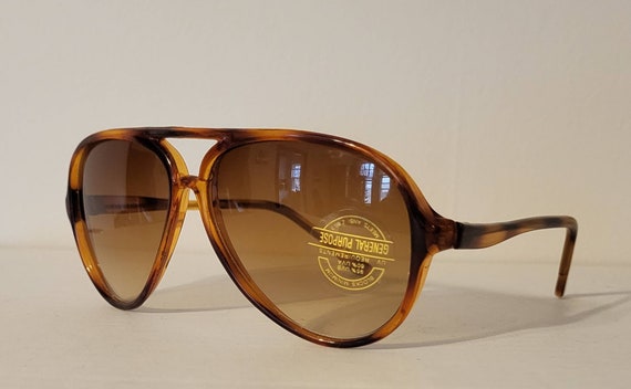 Vintage Aviator Double Bridge Sunglasses // Tortoise Shell