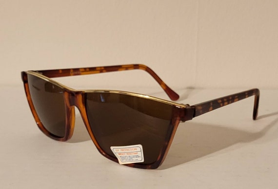 Vintage Sunglasses // square rectangle frames // … - image 3