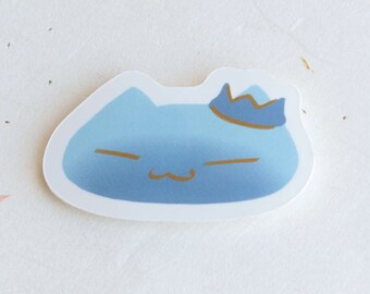 Blueberry Cat Drop Sticker