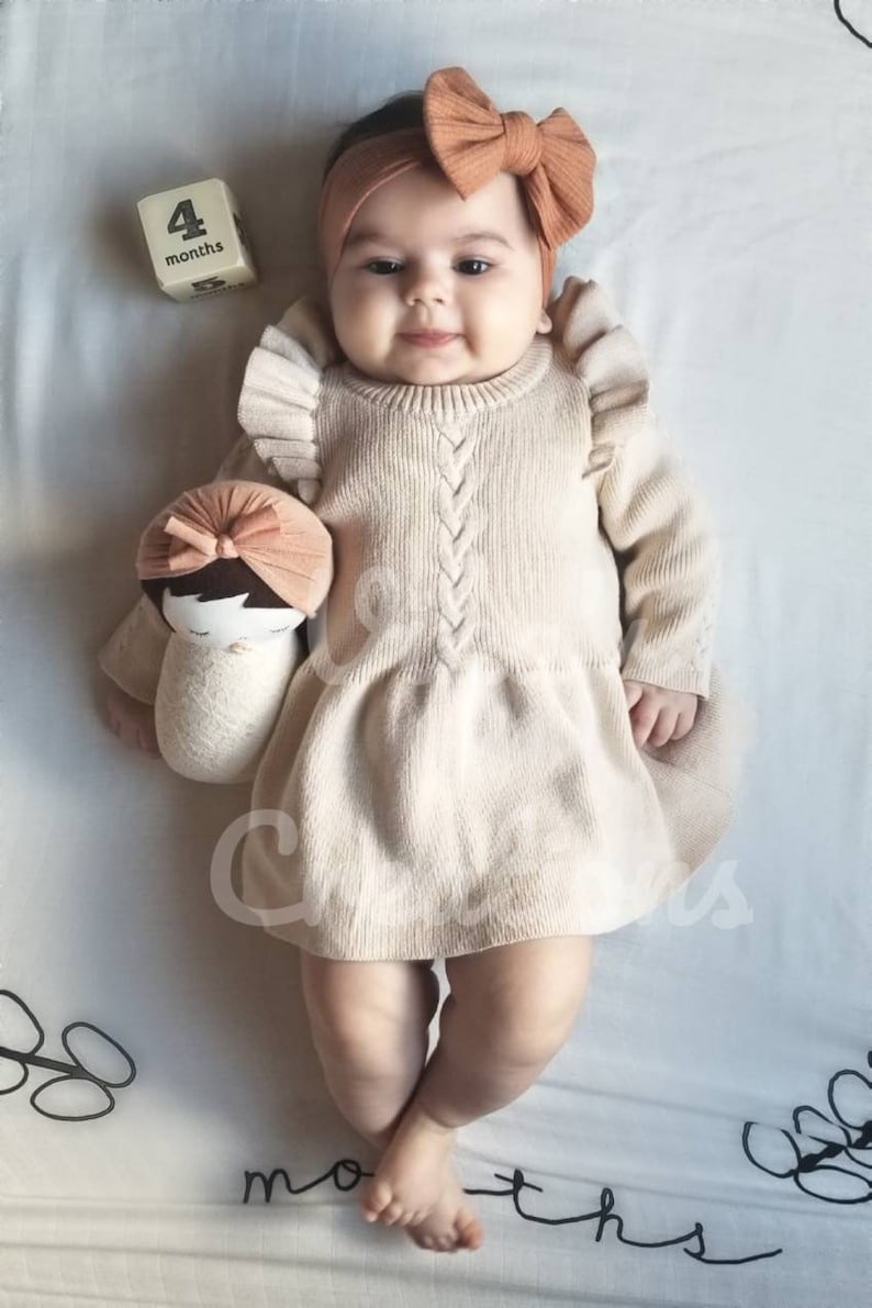 Mustard Jersey Knit Bow Baby Headwrap Fabric Headband for Etsy UK