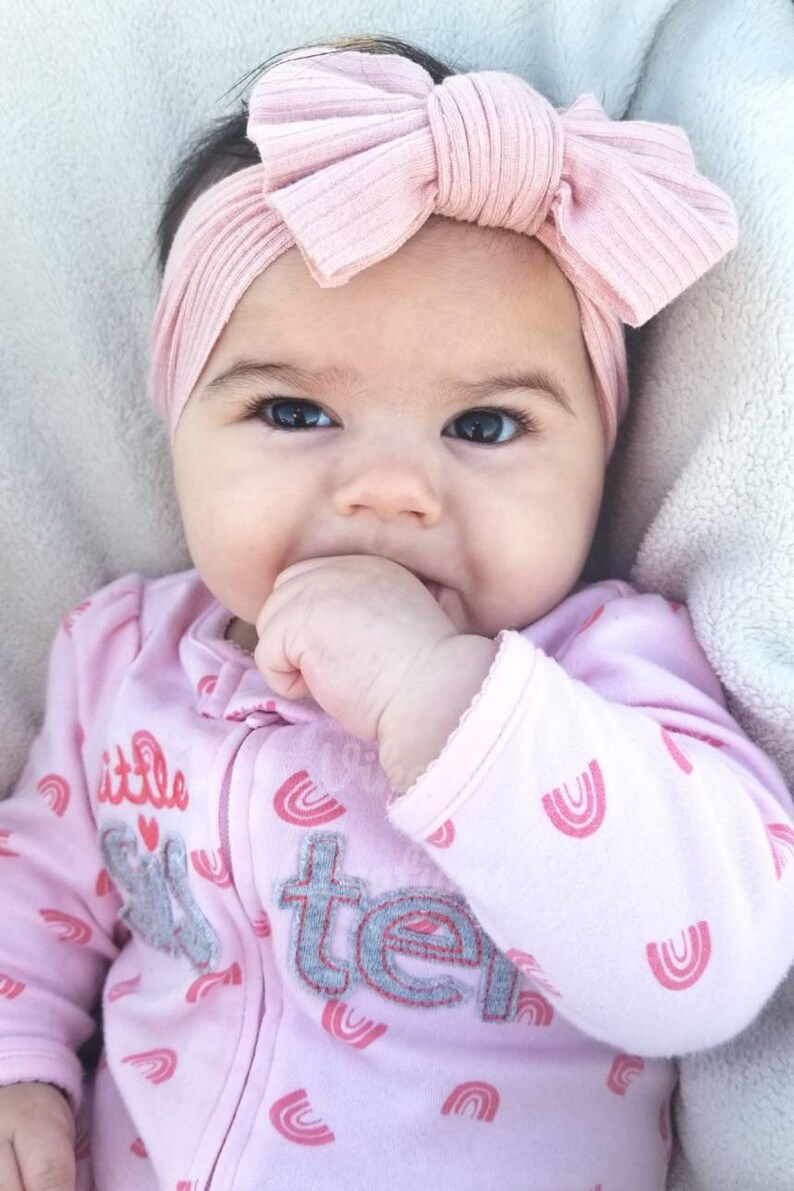 Mustard Jersey Knit Bow Baby Headwrap Fabric Headband for Etsy UK