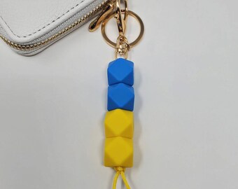 Leather Keyring Engraved Makiivka/Makeyevka City Ukraine Flag Leather Keyring Engraved Makiivka/Makeyevka City Ukraine Flag