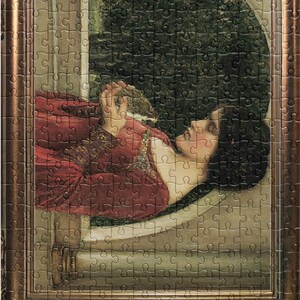 Hedgehog Jigsaw puzzle SORCERESS - &#39;Hedgehog&#39;: by John William Waterhouse. Famous Hedgehog Artwork