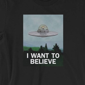 Hedgehog Shirt- I Want To Believe Shirt - Hedgehog UFO Conspiracy T-Shirt of Truth by Urchin Wear