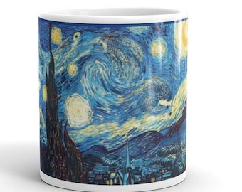 Kubek z jeżem Van Gogh 1888 "Gwiaździsta noc jeża"