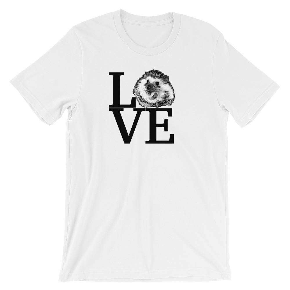 Cute Hedgehog Love Art Shirt Short-sleeve Hedgehog Fan - Etsy