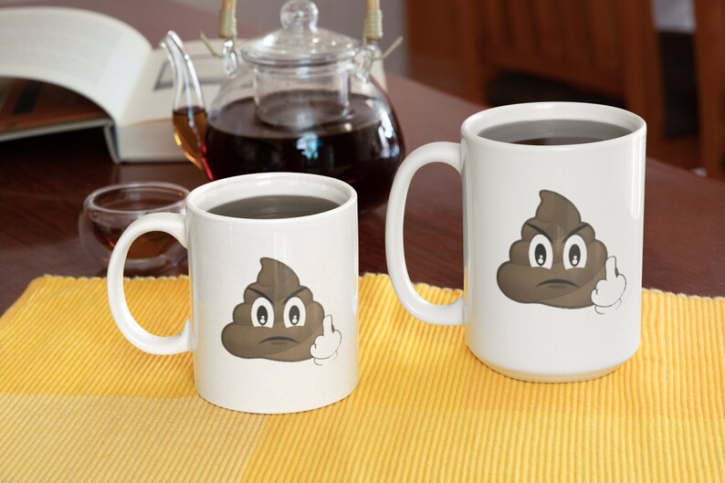 Poop Emoji, Poop Mug, Poop Emoji Mug, Funny Holiday White Elephant
