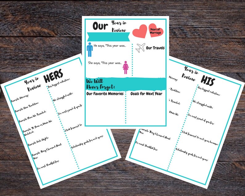 Anniversary Gift For Him Year In Review Printable Activity In Blue anniversary-gift-for-him-year-in-review-printable-activity-in-blue