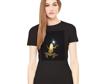 No Ai-Sky Frog/The Energy Of Nature Range/BINDIVIDUAL Premium Women's Crewneck T-shirt | Bella + Canvas 6004