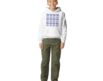 No Ai-Heart Sky/The Energy Of Nature Range-BINDIVIDUAL Midweight Fleece Youth Hoodie | Gildan SF500B