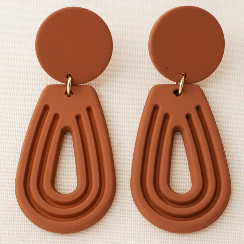 Terracotta Drop Earrings - avantejewel.com