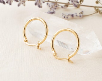 Simple Hoop Earrings | Minimalist Earrings | Gold Hoop Earrings | Small Hoop Earrings | Hoop Earrings | Everyday Earrings | Gift For Her
