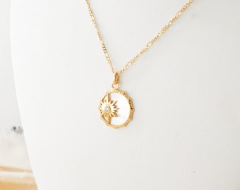 Sun Necklace | Gold Sun Necklace | Dainty Sun Necklace | Sun Shine Necklace | Sun Jewelry | Minimalist Necklace | Dainty Gift For Her