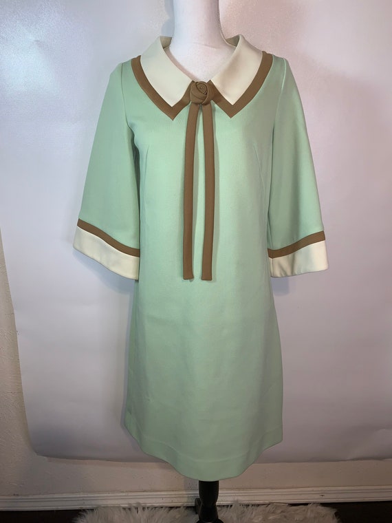 Vintage Nardis of Dallas Colorblock 1960s Dress Wo
