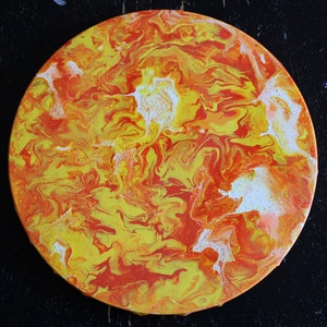Venus Abstract Acrylic Pour Painting