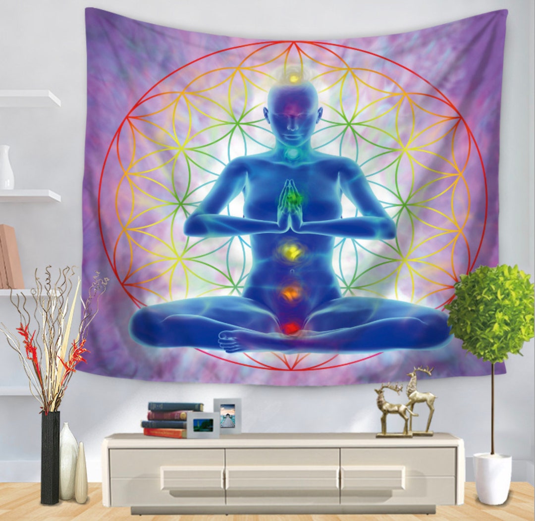 Chakra Tapestry Wall Hanging Wall Art Home Deco Seven Etsy