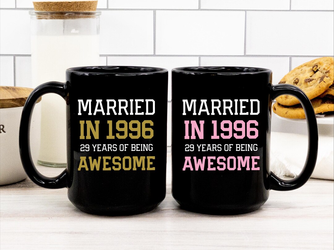 29th Wedding Anniversary Gift for Couple, 29th Anniversary Coffee Mug ...