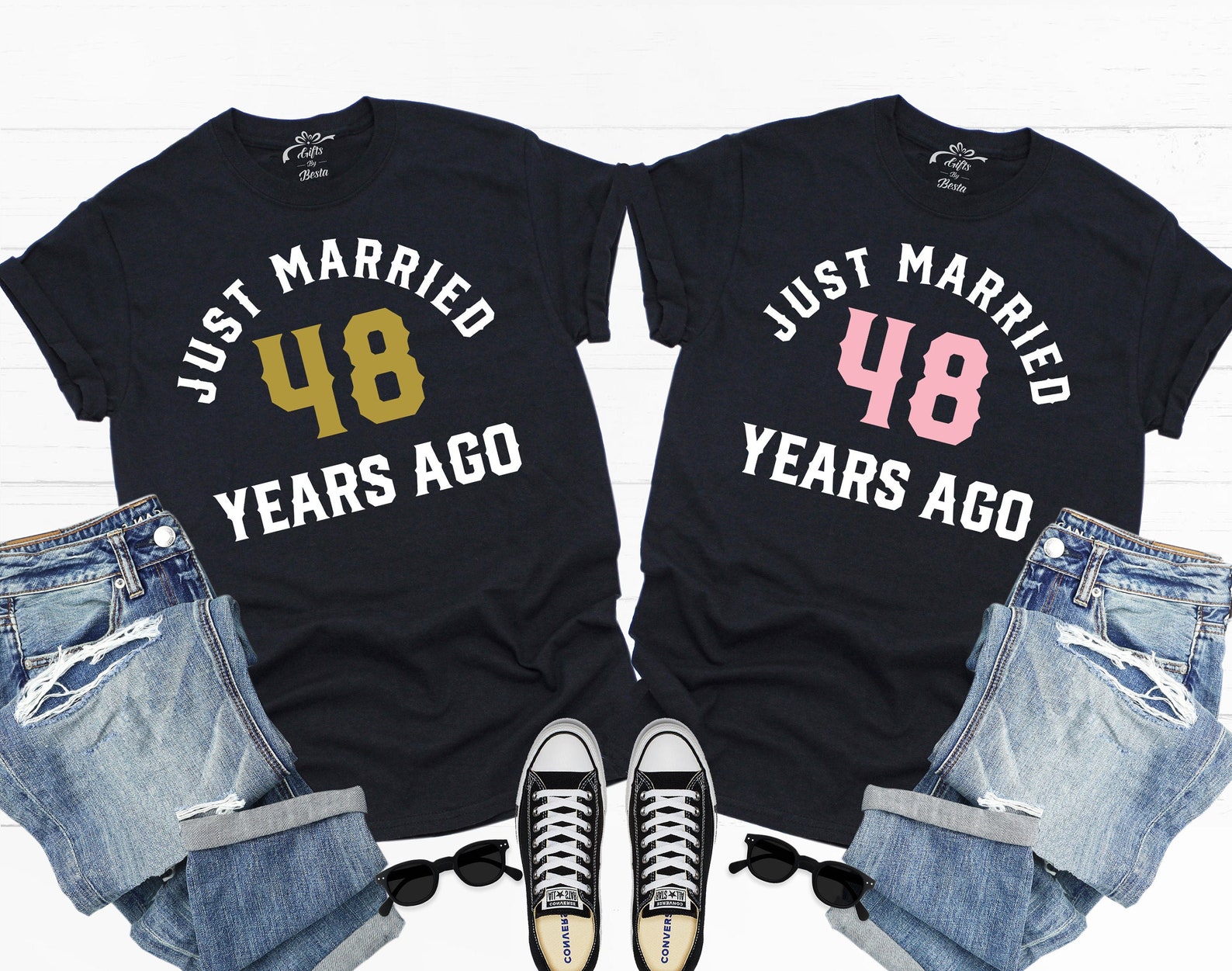 48th Anniversary Gift For Couple 48th Wedding Anniversary Etsy