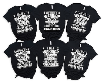 Adoptie dag familie shirt, adoptie aankondiging, pleegzorg shirt, pleegzorg geschenken, bijpassende adoptie shirts, adoptie viering Tee