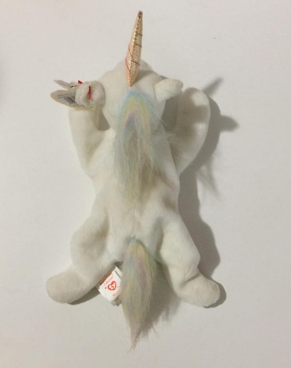 TY Beanie Baby Mystic Unicorn 1993 1994 Rainbow Mane Tail