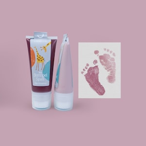 BLOSSOM Gelso e fard | Timbro biologico per bambini da 50 ml | per belle mani e impronte | Delicato sulla pelle del bambino