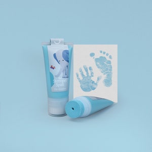 GLACIER | Tampon bio fun tube 50ml | Prêt pour de belles empreintes | Doux pour la peau de bébé et lavable à l'eau