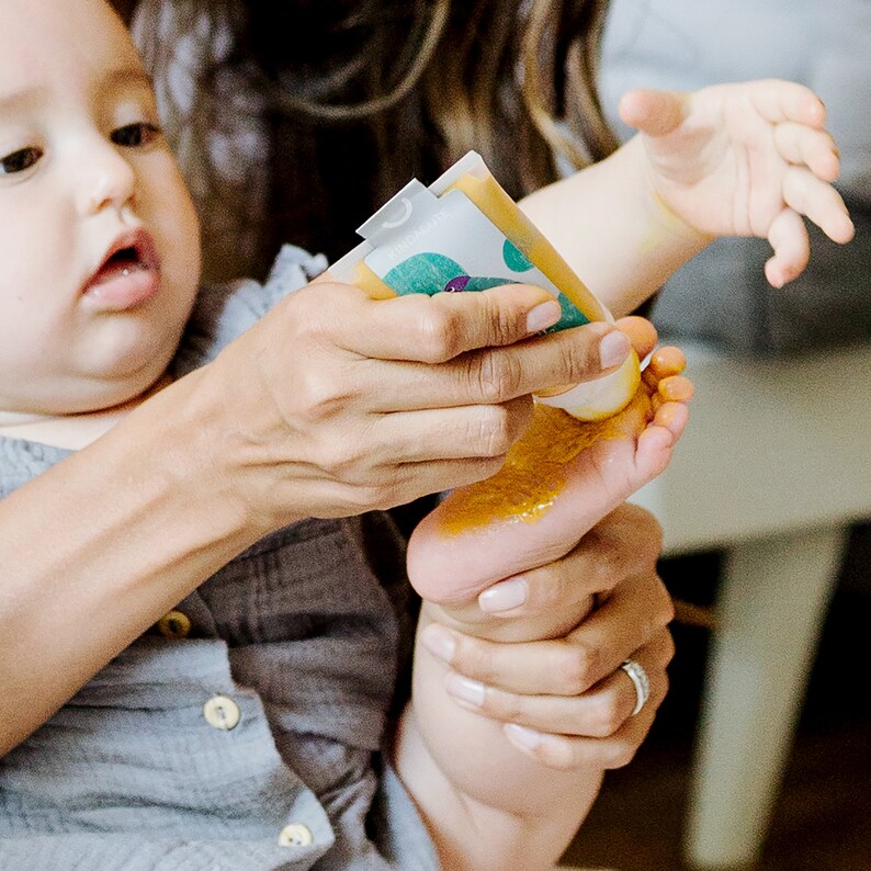 SUN Organic Stamping Fun 50ml Tube detailed Baby handprints footprints 100% organic ink made in germany absolutely non-toxic image 3