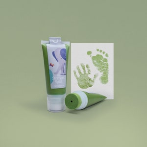 OLIWKA | Organiczna zabawa stemplami 50ml tubka | Zestaw do pięknych śladów | Przyjazny dla skóry dziecka i można go myć wodą