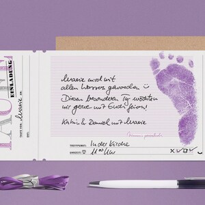 LILAC Bio Babystempel 50ml Tube beautiful Baby handprints footprints 100% organic ink made in germany absolutely non-toxic image 3