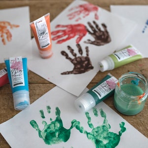 LILAC Bio Babystempel 50ml Tube beautiful Baby handprints footprints 100% organic ink made in germany absolutely non-toxic image 8