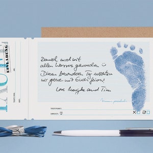 NAVY Bio Stempelspaß 50ml Tube Set für schöne Fußabdrücke Babyhautfreundlich & mit Wasser abwaschbar Bild 5