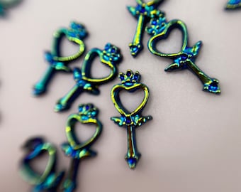 Chameleon heart  charms