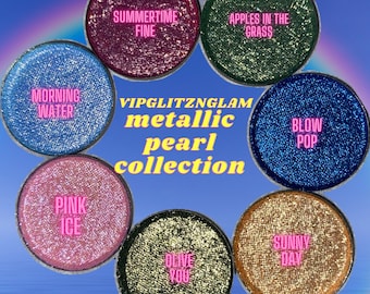 Apples in the grass metallic pearl single eyeshadow