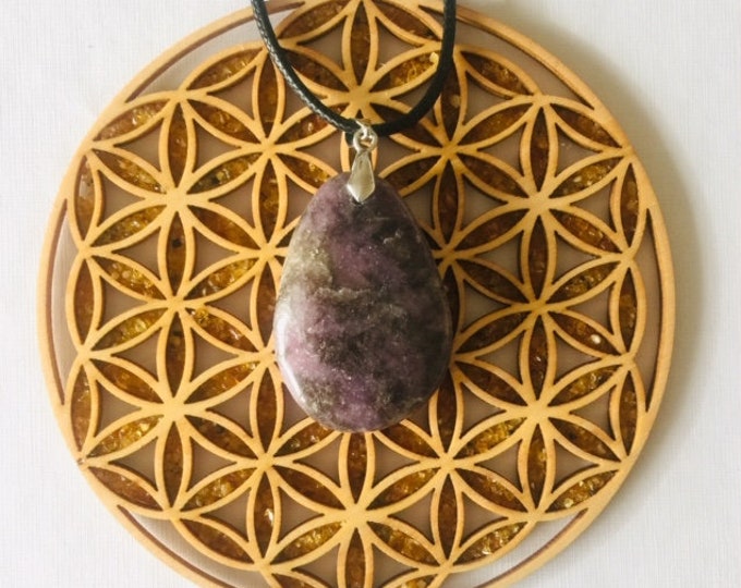 Lepidolite pendant