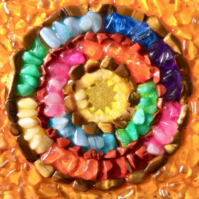 Harmoniseurs Mandala Énergie Cercle Solaire - Cristaux Naturels