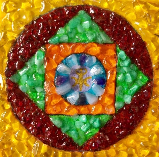 Harmoniseur Mandala Énergie - Féminin Rayonnant Cristaux Naturels